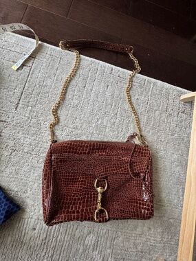 Rebecca Minkoff brown croc leather bag